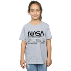 NASA - T-shirt - Fille (Gris chiné)