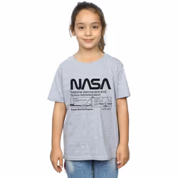 NASA - T-shirt - Fille (Gris chiné)