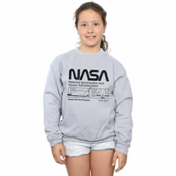 NASA - Sweat - Fille (Gris chiné)