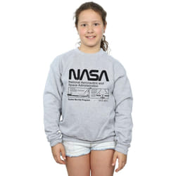 NASA - Sweat - Fille (Gris chiné)