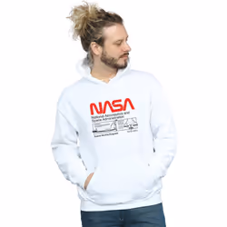 NASA - Sweat à capuche - Homme (Blanc)