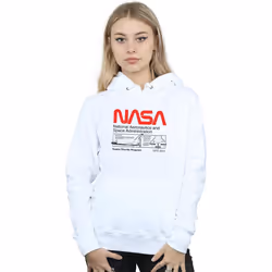 NASA - Sweat à capuche - Femme (Blanc)