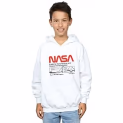 NASA - Sweat à capuche - Garçon (Blanc)