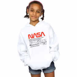 NASA - Sweat à capuche - Fille (Blanc)