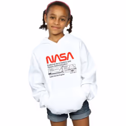 NASA - Sweat à capuche - Fille (Blanc)