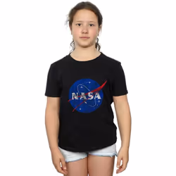NASA - T-shirt - Fille (Noir)
