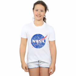 NASA - T-shirt - Fille (Blanc)