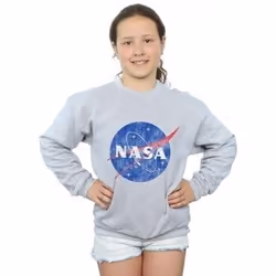 NASA - Sweat - Fille (Gris chiné)