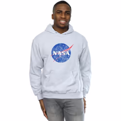 NASA - Sweat à capuche - Homme (Gris chiné)