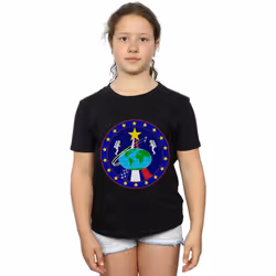 NASA - T-shirt - Fille (Noir)