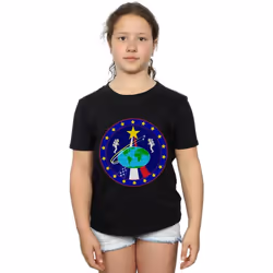 NASA - T-shirt - Fille (Noir)