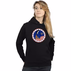 NASA - Sweat à capuche ROCKET - Femme (Noir)