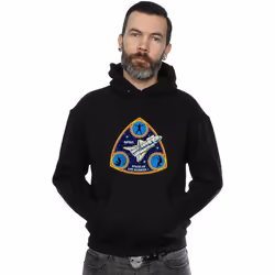 NASA - Sweat à capuche SPACELAB LIFE SCIENCE - Homme (Noir)