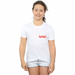 NASA - T-shirt - Fille (Blanc)