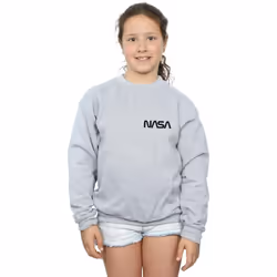 NASA - Sweat - Fille (Gris chiné)