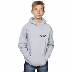 NASA - Sweat à capuche - Garçon (Gris chiné)