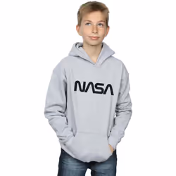 NASA - Sweat à capuche - Garçon (Gris chiné)