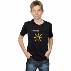 The Police - T-shirt INVISIBLE SUN - Garçon (Noir)