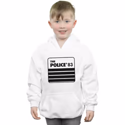 The Police - Sweat à capuche TOUR - Garçon (Blanc)