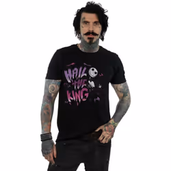 Disney - T-shirt NIGHTMARE BEFORE CHRISTMAS HAIL THE KING - Homme (Noir)