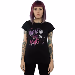 Disney - T-shirt NIGHTMARE BEFORE CHRISTMAS HAIL THE KING - Femme (Noir)