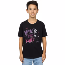 Disney - T-shirt NIGHTMARE BEFORE CHRISTMAS HAIL THE KING - Garçon (Noir)