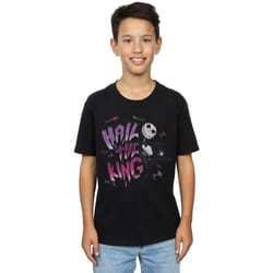 Disney - T-shirt NIGHTMARE BEFORE CHRISTMAS HAIL THE KING - Garçon (Noir)