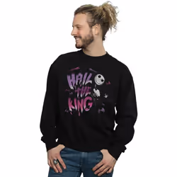 Disney - Sweat NIGHTMARE BEFORE CHRISTMAS HAIL THE KING - Homme (Noir)