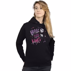 Disney - Sweat à capuche NIGHTMARE BEFORE CHRISTMAS HAIL THE KING - Femme (Noir)