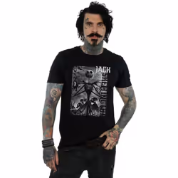 Disney - T-shirt NIGHTMARE BEFORE CHRISTMAS SKELLINGTON - Homme (Noir)