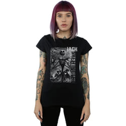 Disney - T-shirt NIGHTMARE BEFORE CHRISTMAS SKELLINGTON - Femme (Noir)