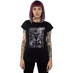 Disney - T-shirt NIGHTMARE BEFORE CHRISTMAS SKELLINGTON - Femme (Noir)