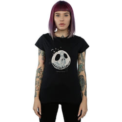 Disney - T-shirt NIGHTMARE BEFORE CHRISTMAS SERIOUSLY SPOOKY - Femme (Noir)