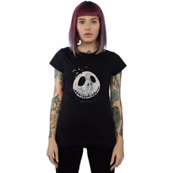 Disney - T-shirt NIGHTMARE BEFORE CHRISTMAS SERIOUSLY SPOOKY - Femme (Noir)