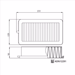 Filtre à air BLUE PRINT ADN12291 - Vue supplémentaire 9