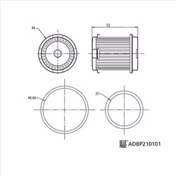 Filtre hydraulique, boîte de vitesses automatique BLUE PRINT ADBP210101 - Vue supplémentaire 2