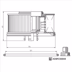 Filtre à carburant BLUE PRINT ADBP230044 - Vue supplémentaire 7