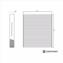 Filtre d'habitacle (filtre à pollen) BLUE PRINT ADBP250064 - Vue supplémentaire 4