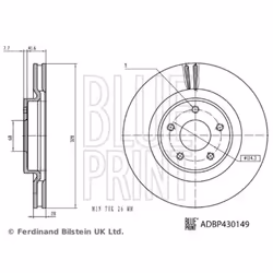 Disque de frein BLUE PRINT ADBP430149