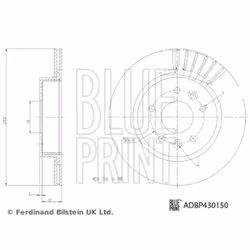 Disque de frein BLUE PRINT ADBP430150