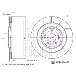 Disque de frein BLUE PRINT ADBP430153