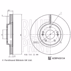 Disque de frein BLUE PRINT ADBP430154