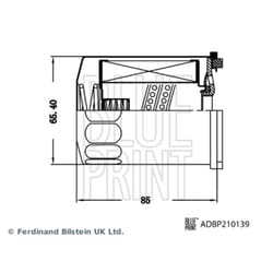 Filtre hydraulique, boîte de vitesses automatique BLUE PRINT ADBP210139