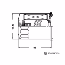 Filtre hydraulique, boîte de vitesses automatique BLUE PRINT ADBP210139 - Vue supplémentaire 2