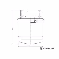 Filtre à carburant BLUE PRINT ADBP230057