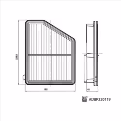 Filtre à air BLUE PRINT ADBP220119 - Vue supplémentaire 6