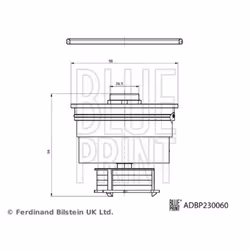 Filtre à carburant BLUE PRINT ADBP230060