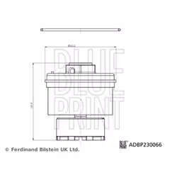 Filtre à carburant BLUE PRINT ADBP230066