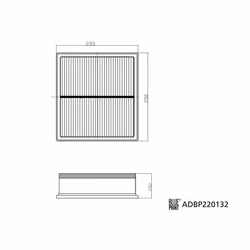 Filtre à air BLUE PRINT ADBP220132