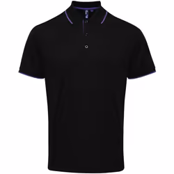 Premier - Polo - Hommes (Noir/Violet)